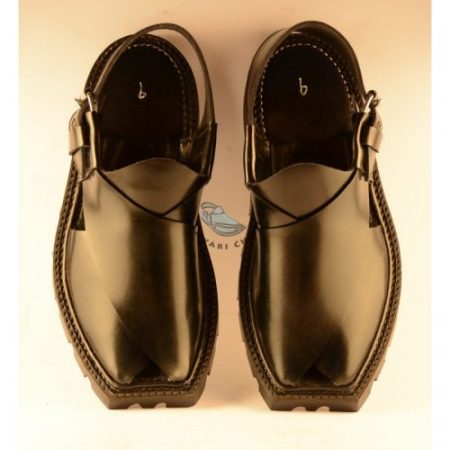 Shikari Black Chappal in Lahore
