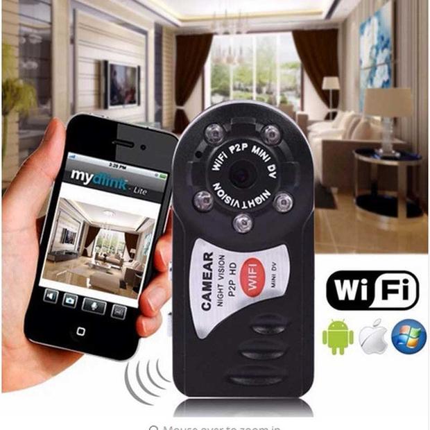 Q7 wifi mini spy camera wireless and infrared supported in Pakistan