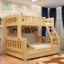 Solid wood bunk bed for children and parents double story in Pakistan