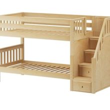 double story kids bed with storage draws