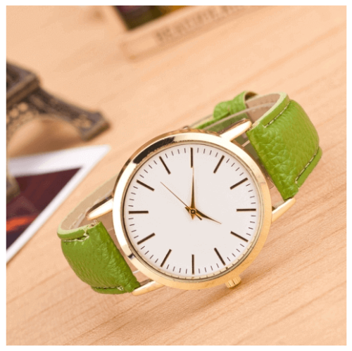 Green Fashion Marble And Gold Belt Watches in Pakistan