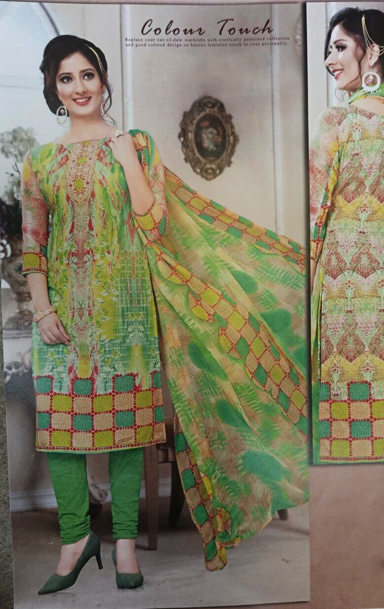 green salwar suit combination on sale