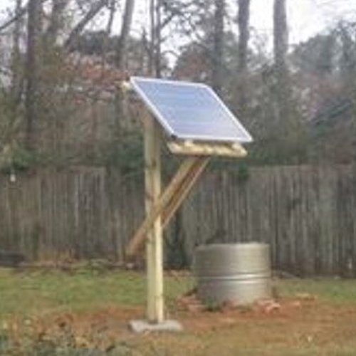 tower type solar plat wood stand at safe distance in Pakistan