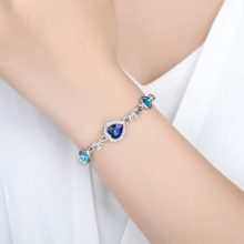 crystal bracelet with artificial diamond