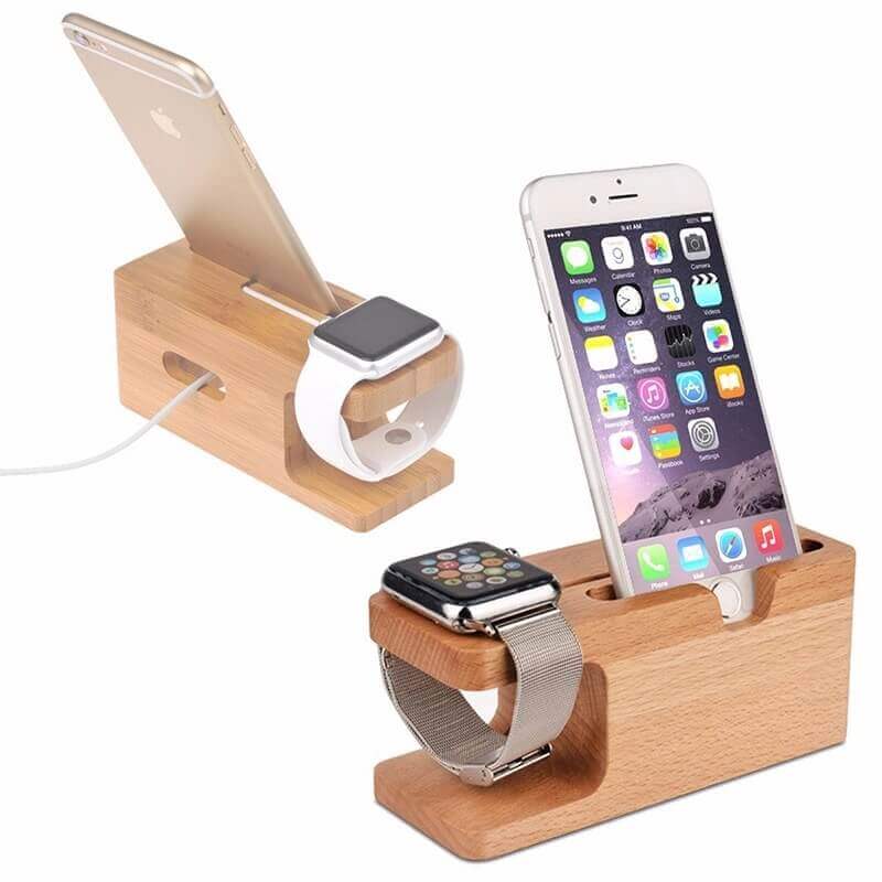 wooden mobile stand and holder for iPhone 5 to iPhone X in Pakistan
