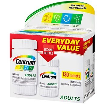 Centrum Adults Multivitamin 130 tablets