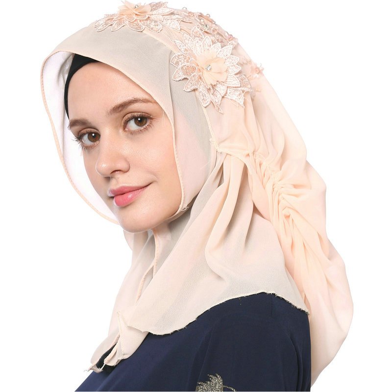 Fashion Rhinestones Muslim Women’s Chiffon Hijab