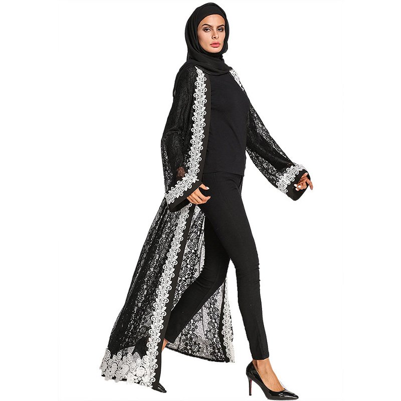 Elegant Muslim Women’s Cotton Cardigan
