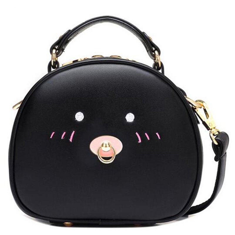Girls’ Pig Design Tote Shoulder Bag