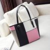 Women's Colorful Leather Tote Bag