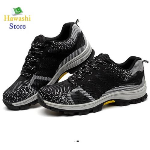 Steel Toe Safety Shoes breathable construction rubber sole boots