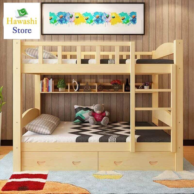 Low Height Storage Draws Double Story Bunk Bed