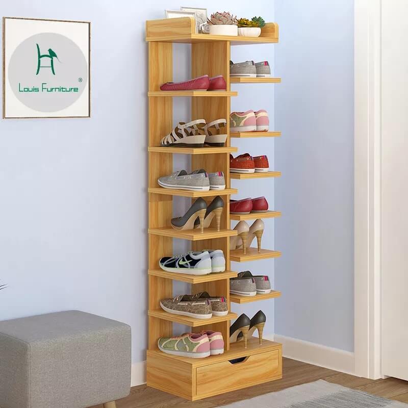 Shoes rack pure wood tower type in Pakistan