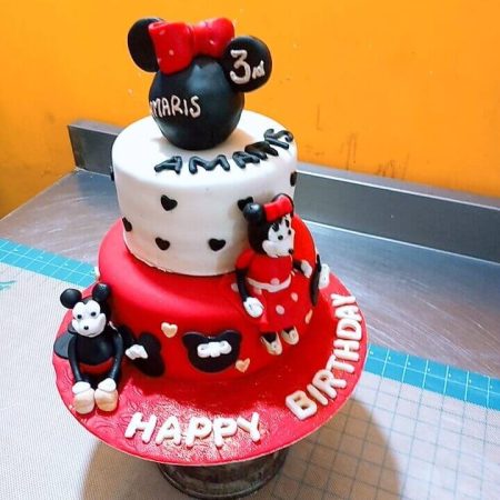 Birthday animated cake latest cartoon style design in Lahore
