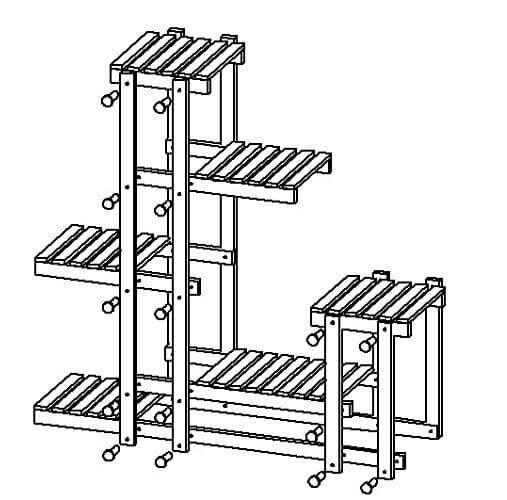 wood plant stand for home decoration