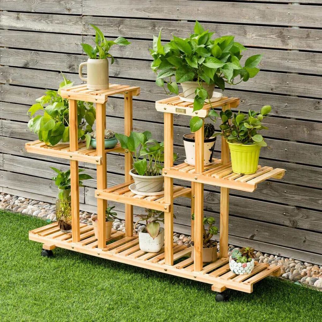 Plant Stand for Indoor and Outdoor Home Garden