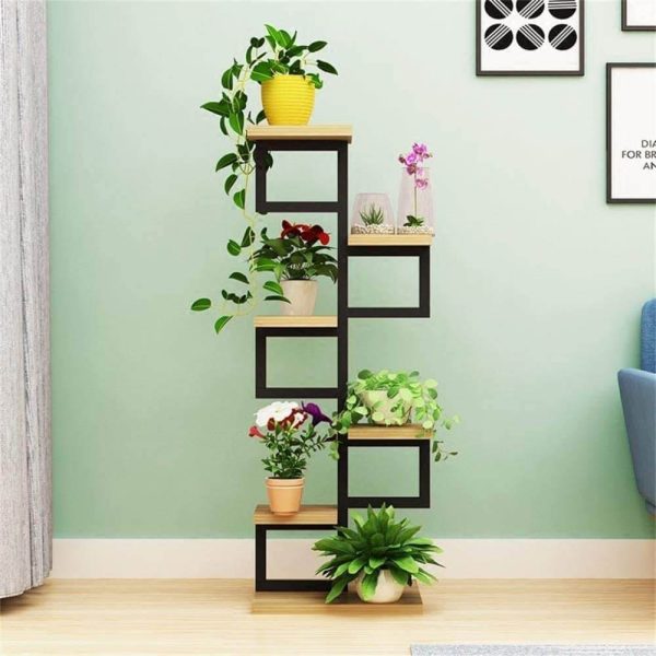 Indoor matel iron plant stand tower type