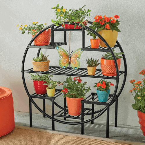 iron plant stand indoor home and outdoor garden decoration