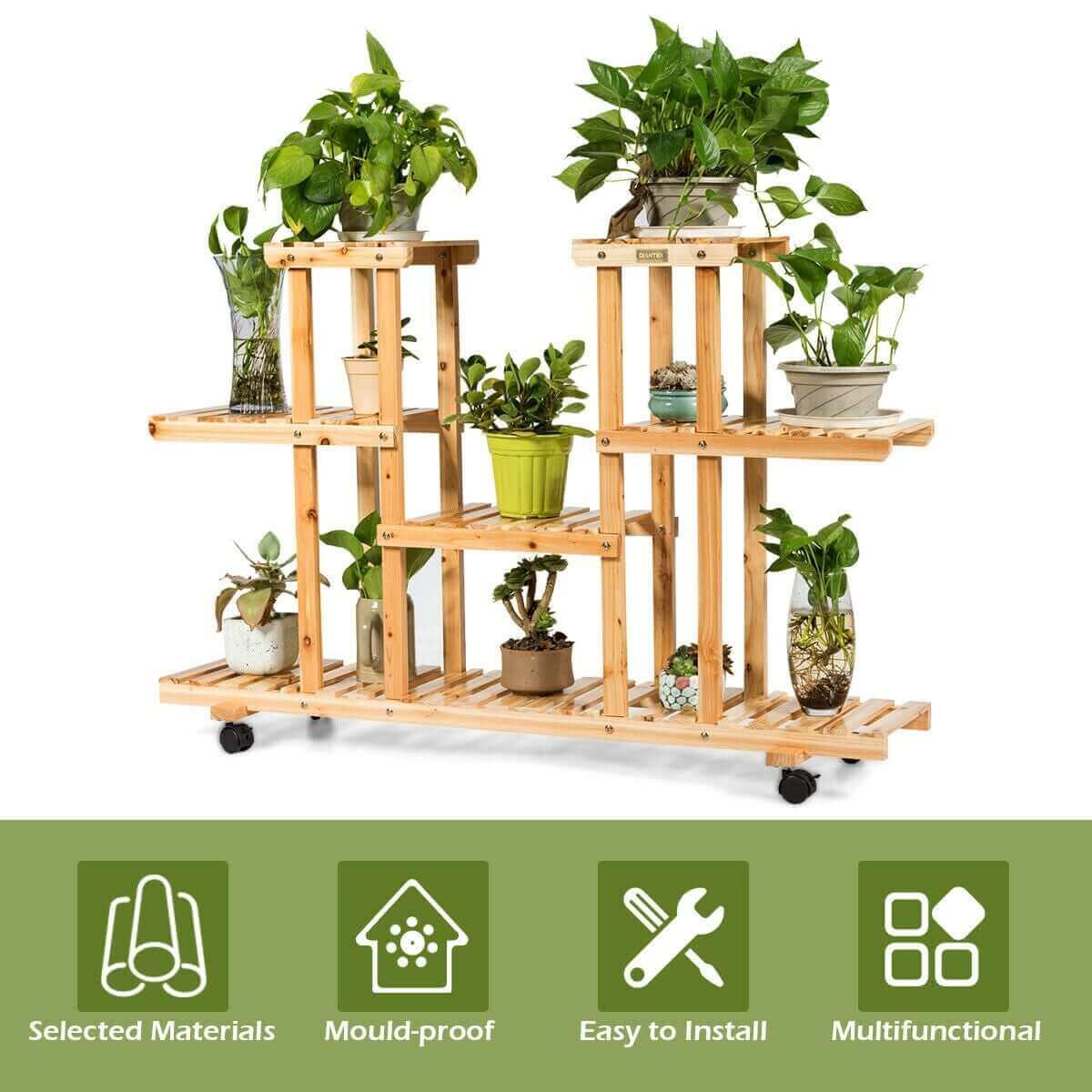 Plant Stand for Indoor and Outdoor Home Garden