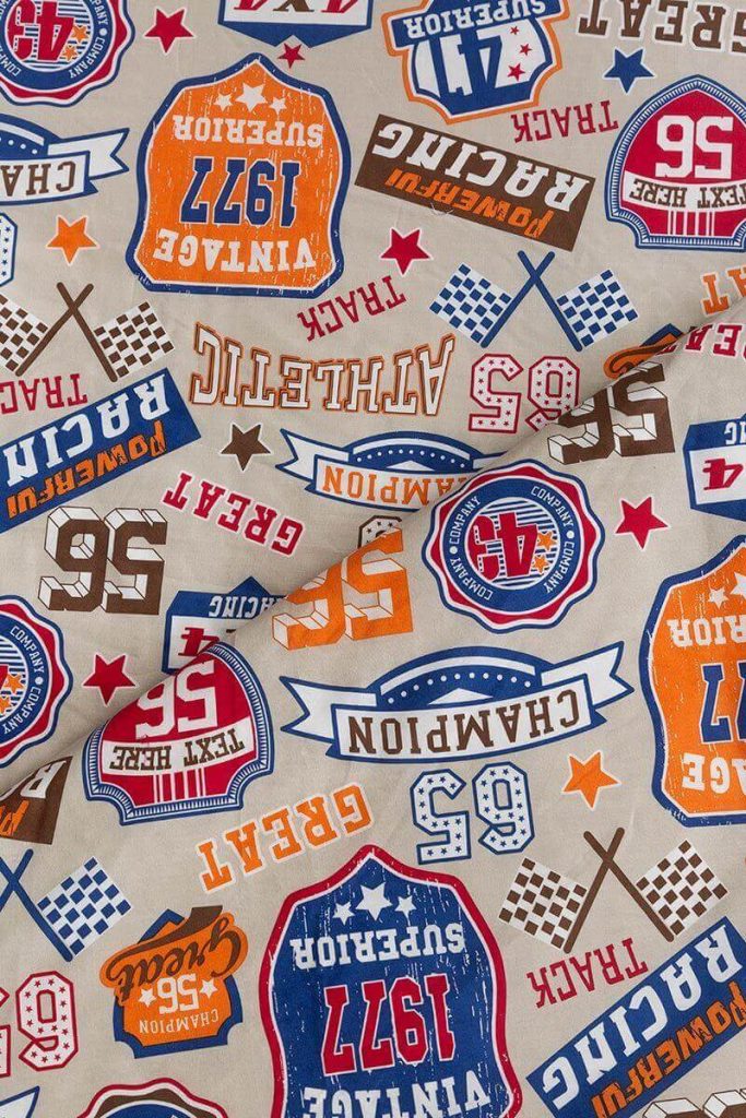 Kids Quilt Cover Set Racing Cars Style