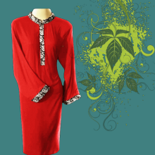 Women’s Red Latest Casual Design Fashion Wear Dresses