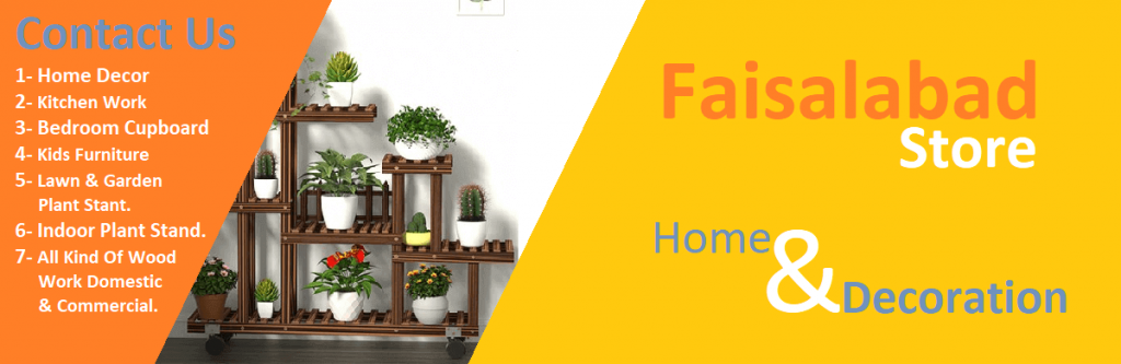 Faisalabad Store Hawashi Store Decoration and plant stand