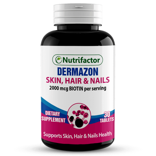 healthy hair radiant skin strong nails with Dermazon