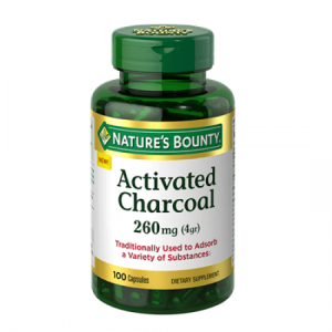 NATURE’S BOUNTY ACTIVATED CHARCOAL 260MG (100 CAPSULES)