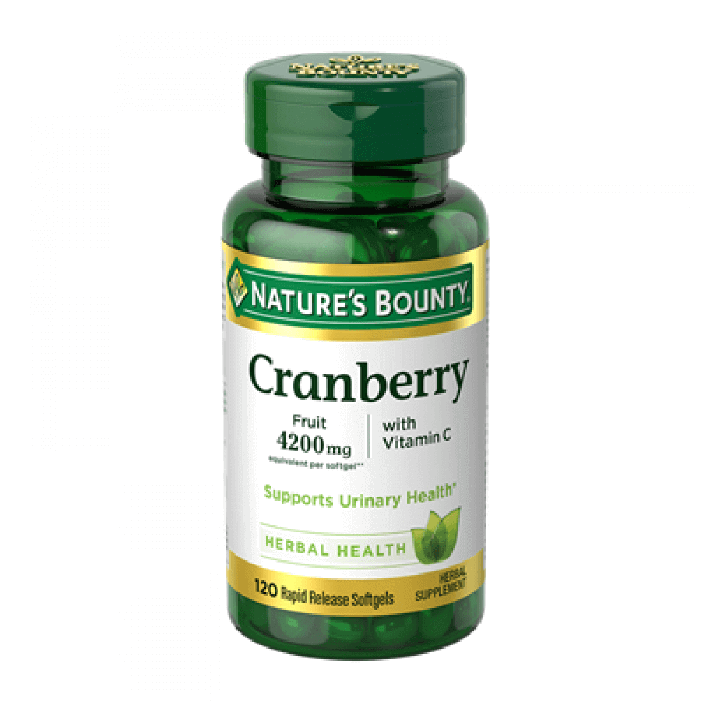 NATURE’S BOUNTY CRANBERRY 4,200 MG 120 RAPID RELEASE SOFTGELS