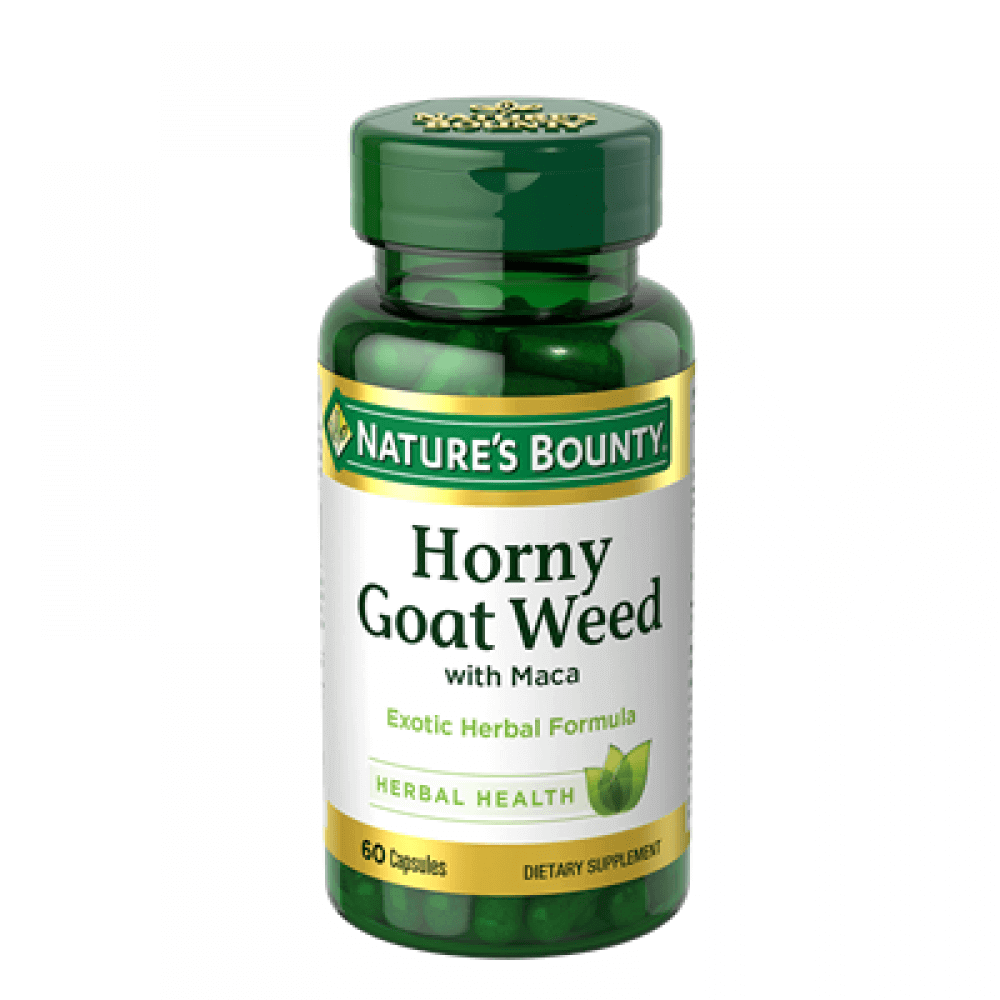 NATURES BOUNTY HORNY GOAT WEED WITH MACA 60 CAPSULES