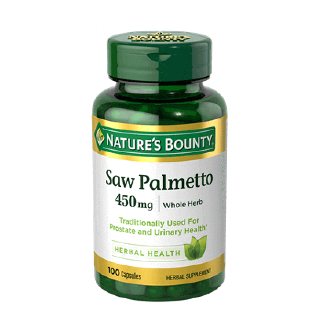 NATURES BOUNTY SAW PALMETTO 450MG 100 CAPSULES
