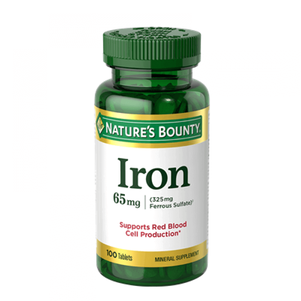NATURES BOUNTY IRON 65MG (100 TABLETS)