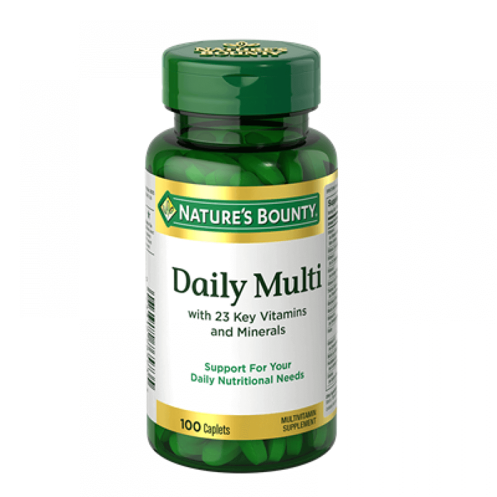 NATURE’S BOUNTY DAILY MULTI 23 KEY VITAMINS AND MINERALS 100 CAPLETS