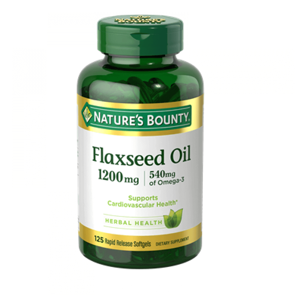 NATURES BOUNTY FLAXSEED OIL 1,200MG 125 RAPID RELEASE SOFTGELS