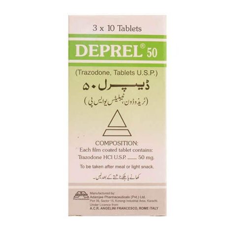Deprel 50 mg tablets price in Pakistan