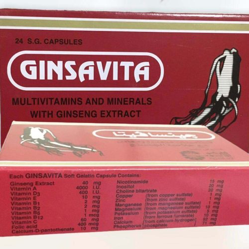 Ginsavita Ginseng Extract multivitamins and minerals