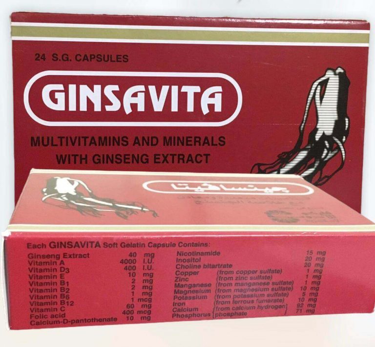 Ginsavita Ginseng Extract Multivitamins And Minerals Hawashi Store