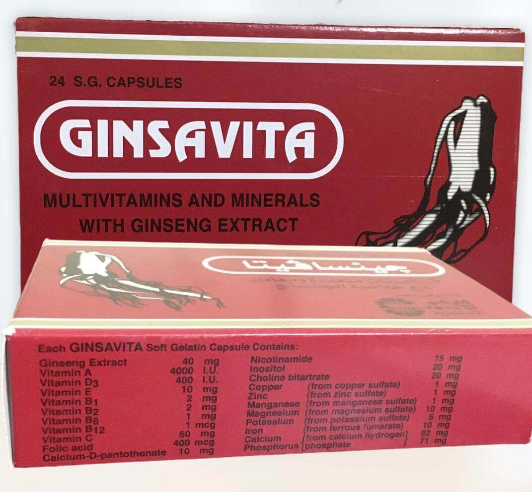 Ginsavita Ginseng Extract multivitamins and minerals