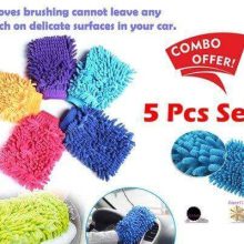 Microfiber car cleaning 5 pieces