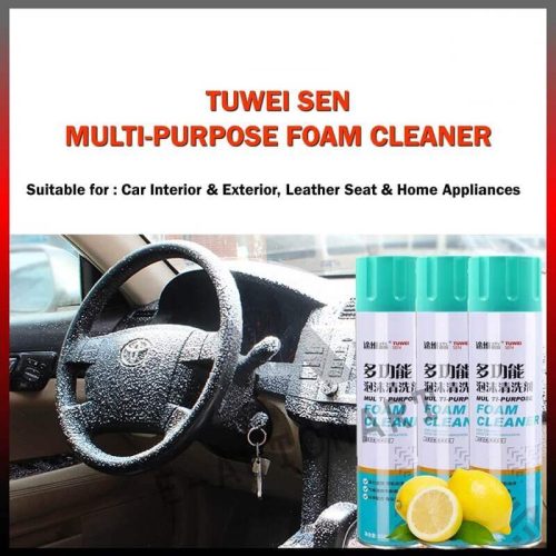 Multi purpose foam for car cleaning etc
