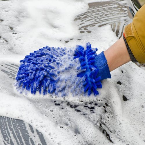 car washing cleaning gloves