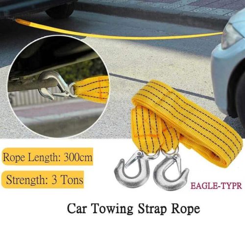 Powerful car towing strap rope