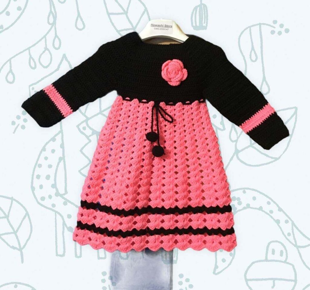 homemade dress pink baby best frock