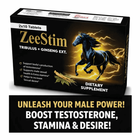 ZeeStim, Boost testosterone, stamina and desire in men