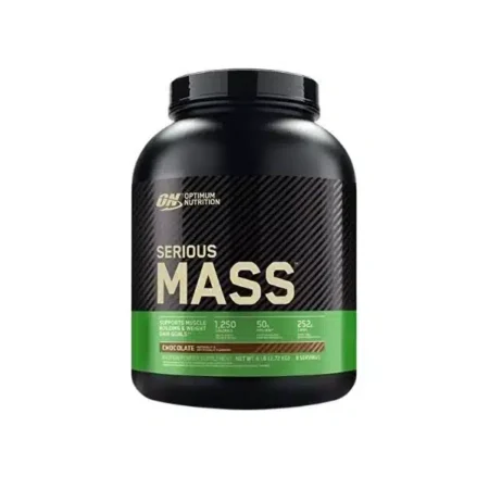 Optimum Nutrition Serious Mass 6lb high calorie weight gainer protein powder for muscle growth, weight gain, recovery and bulking support.