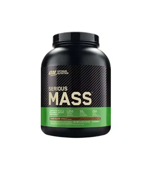 Optimum Nutrition Serious Mass 6lb high calorie weight gainer protein powder for muscle growth, weight gain, recovery and bulking support.