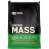 Optimum Nutrition Serious Mass Chocolate 12 lbs weight gainer supplement with 1250 calories, 50g protein and 252g carbohydrates for muscle and weight gain